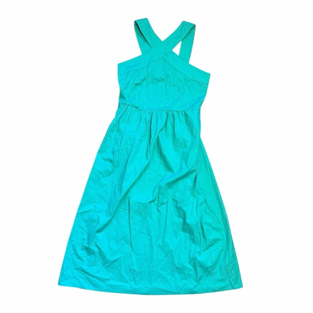Michelle McDowell Turquoise Midi Dress Size Small - Picture 6 of 10